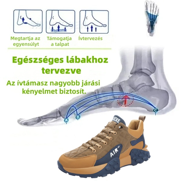 (🔥Ma 60% kedvezmény - ne maradj le!) ⏰Ergonomikus - puha és kényelmes ortopédiai hétköznapi/sportcipő (lábboltozat-támasz, járástámasz)