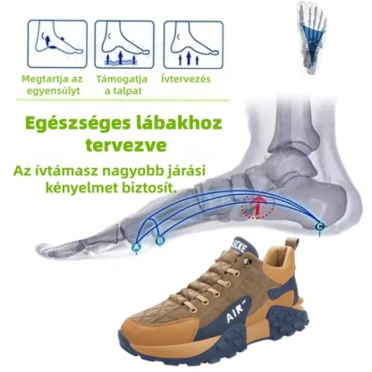 (🔥Ma 60% kedvezmény - ne maradj le!) ⏰Ergonomikus - puha és kényelmes ortopédiai hétköznapi/sportcipő (lábboltozat-támasz, járástámasz)