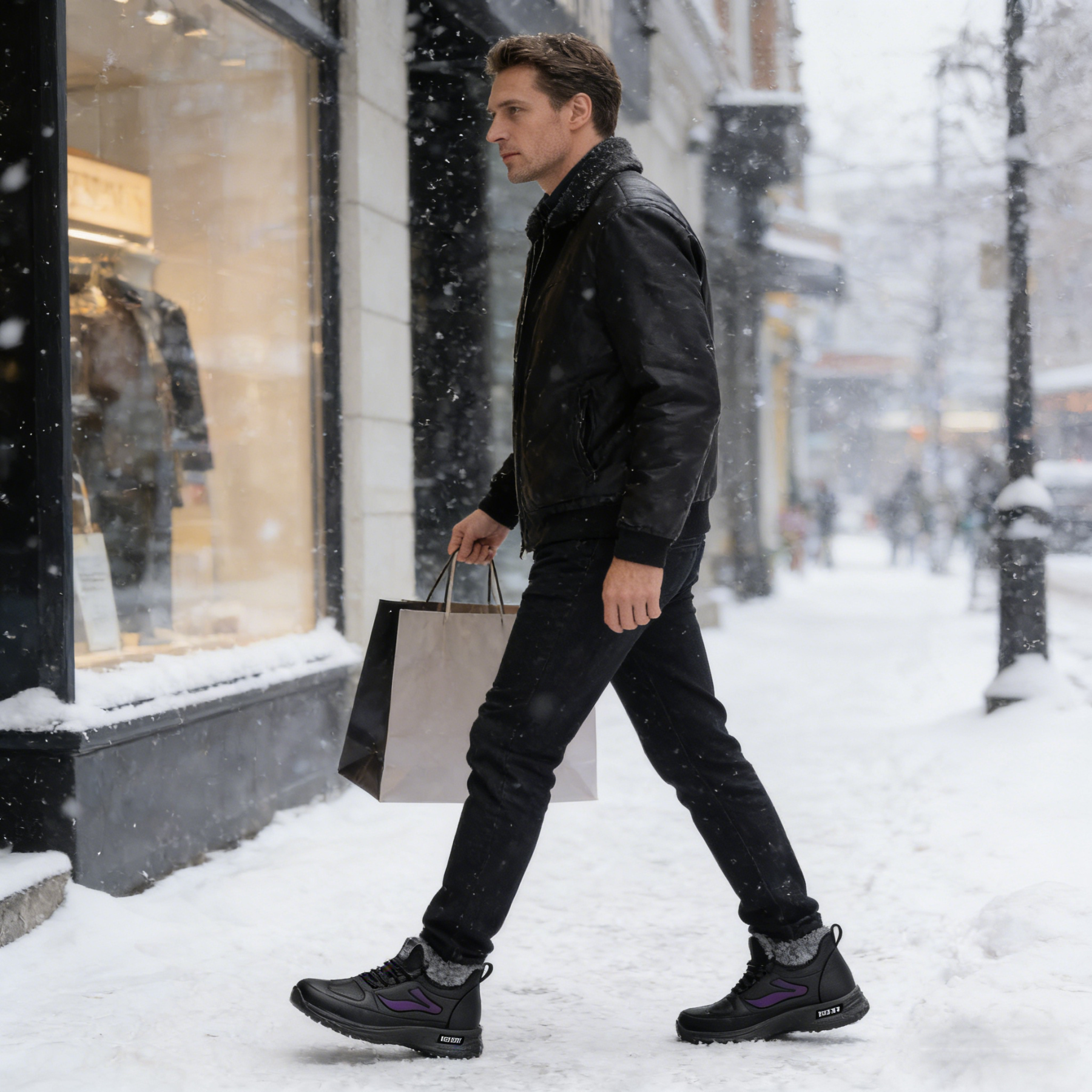 (🔥60% отстъпка днес - не пропускайте!) ⏰ Ергономичен дизайн - меки, удобни и топли кожени ботуши ✅ (Поддръжка на свода - незаменим аксесоар за зимата)