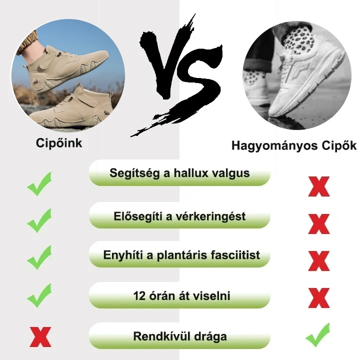 【🎁60% kedvezmény ma - Ne hagyja ki】Ergonómiailag tervezett ausztrál bőr ortopéd cipők - Kiváló minőségű bőr + kézzel varrott 👞