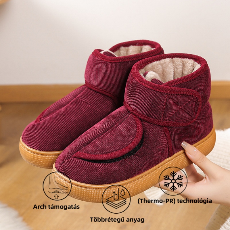 (🔥60% kedvezmény ma - ne hagyd ki!)⏰ Ergonomikus - Puha és kényelmes gyapjú meleg cipő (lábboltozat-támasztással - megkönnyítve a járást)