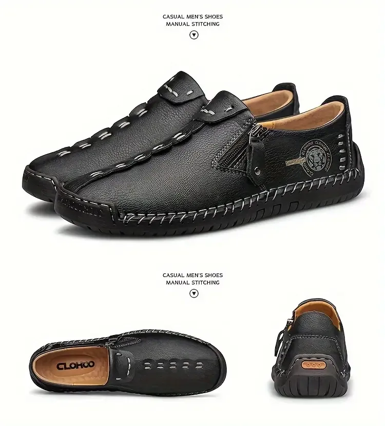 【🎉Korlátozott ideig érvényes akció - 60% kedvezmény, csak ma - Ne maradj le】 - Férfi ortopéd cipők ausztrál borjúbőrből 👞Kényelmes járás és fájdalomcsillapítás✅