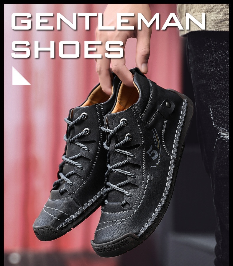 【🎁60% kedvezmény ma - Ne hagyja ki】Ergonómiailag tervezett ausztrál bőr ortopéd cipők - Kiváló minőségű bőr + kézzel varrott 👞