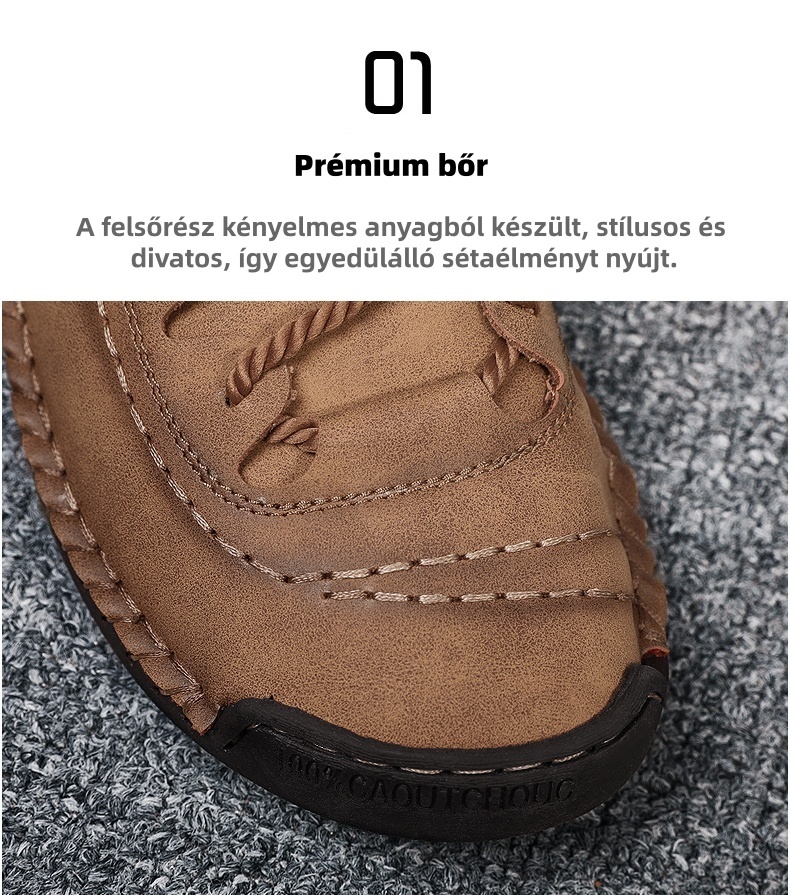 【🎁60% kedvezmény ma - Ne hagyja ki】Ergonómiailag tervezett ausztrál bőr ortopéd cipők - Kiváló minőségű bőr + kézzel varrott 👞