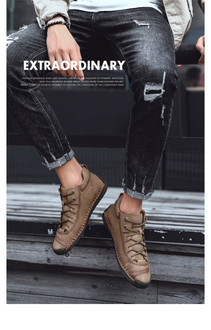 【🎁60% kedvezmény ma - Ne hagyja ki】Ergonómiailag tervezett ausztrál bőr ortopéd cipők - Kiváló minőségű bőr + kézzel varrott 👞