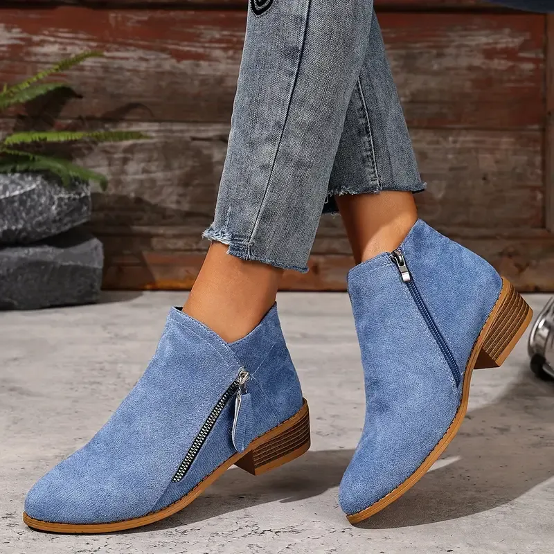 【🔥Ma 60% kedvezmény - ne maradj le】🔥Kényelmes, magas szárú velúr alkalmi cipők✅Lábtámasz és extra kényelem