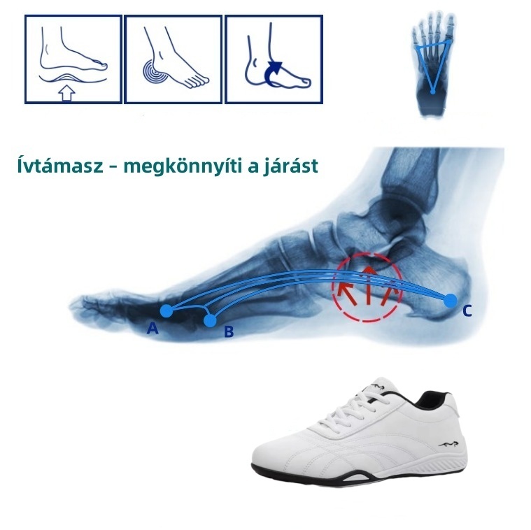 [⏰50% kedvezmény még ma - ne hagyd ki] Ergonomikus kialakítású ortopéd cipő - vízálló és csúszásgátló 👞 (Ívtámasz - lehetővé teszi, hogy könnyen megszabadulj a járás közbeni fájdalomtól)