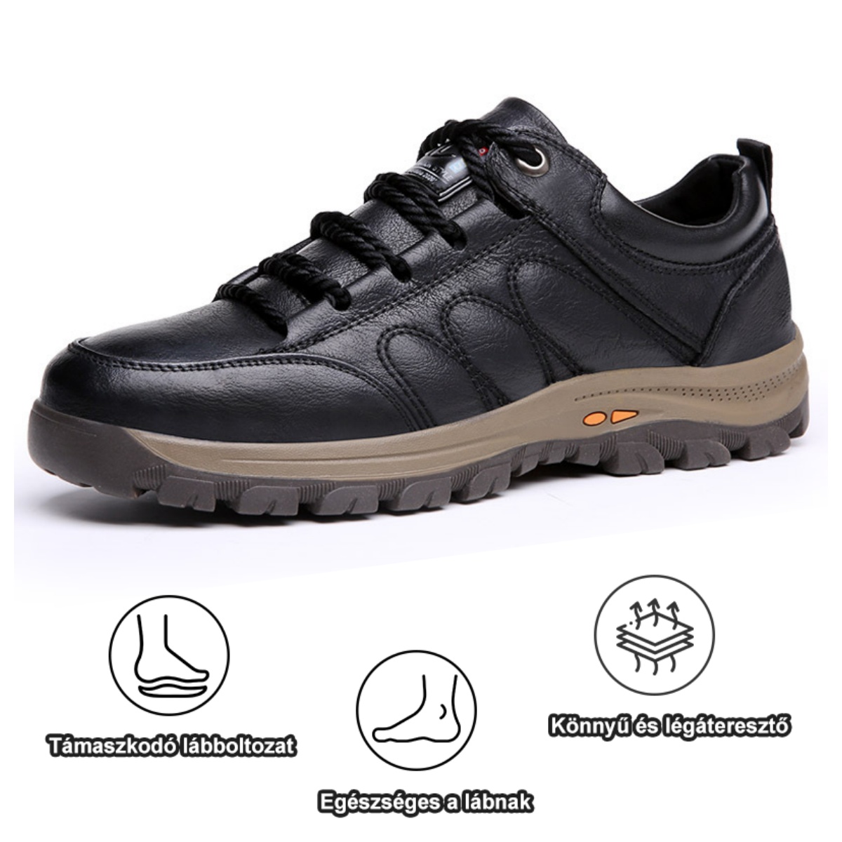 【🎁50% kedvezmény ma - ne hagyd ki】 Ergonomikus kialakítású ortopéd cipő - kiváló minőségű bőr + kézzel varrott 👞