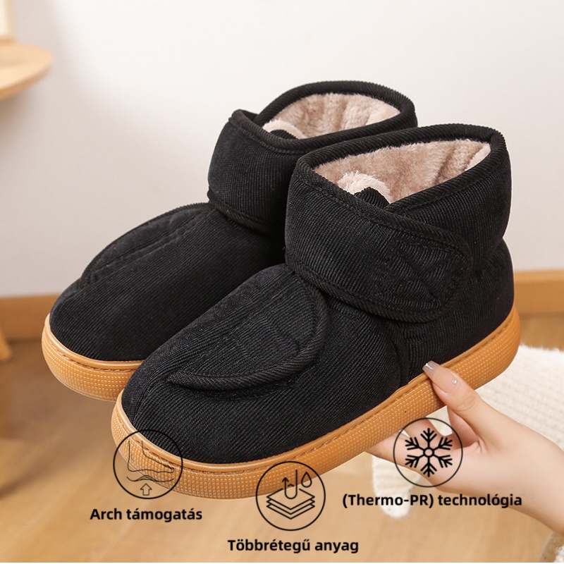(🔥60% kedvezmény ma - ne hagyd ki!)⏰ Ergonomikus - Puha és kényelmes gyapjú meleg cipő (lábboltozat-támasztással - megkönnyítve a járást)