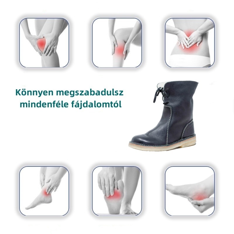 🎁[50% kedvezmény ma – ne hagyd ki] Ergonomikus kialakítású ortopéd cipő - kiváló minőségű bőr + téli gyapjú bélés + kézzel varrott 👞