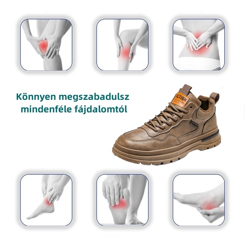 【🎁50% kedvezmény ma - ne hagyd ki】 Ergonomikus kialakítású ortopéd cipő - kiváló minőségű bőr + kézzel varrott 👞