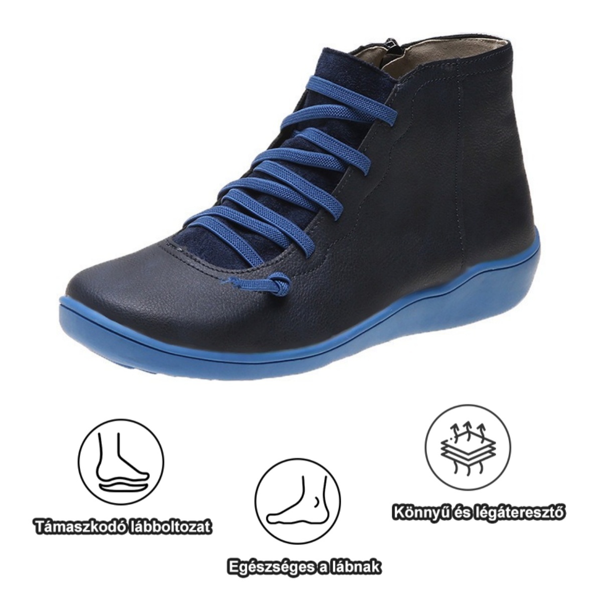 [🎁50% kedvezmény még ma – ne hagyd ki] Ergonomikus kialakítású női bőrcsizma – hatékonyan enyhíti a járási fájdalmat👞Állítsa be a megfelelő testtartást