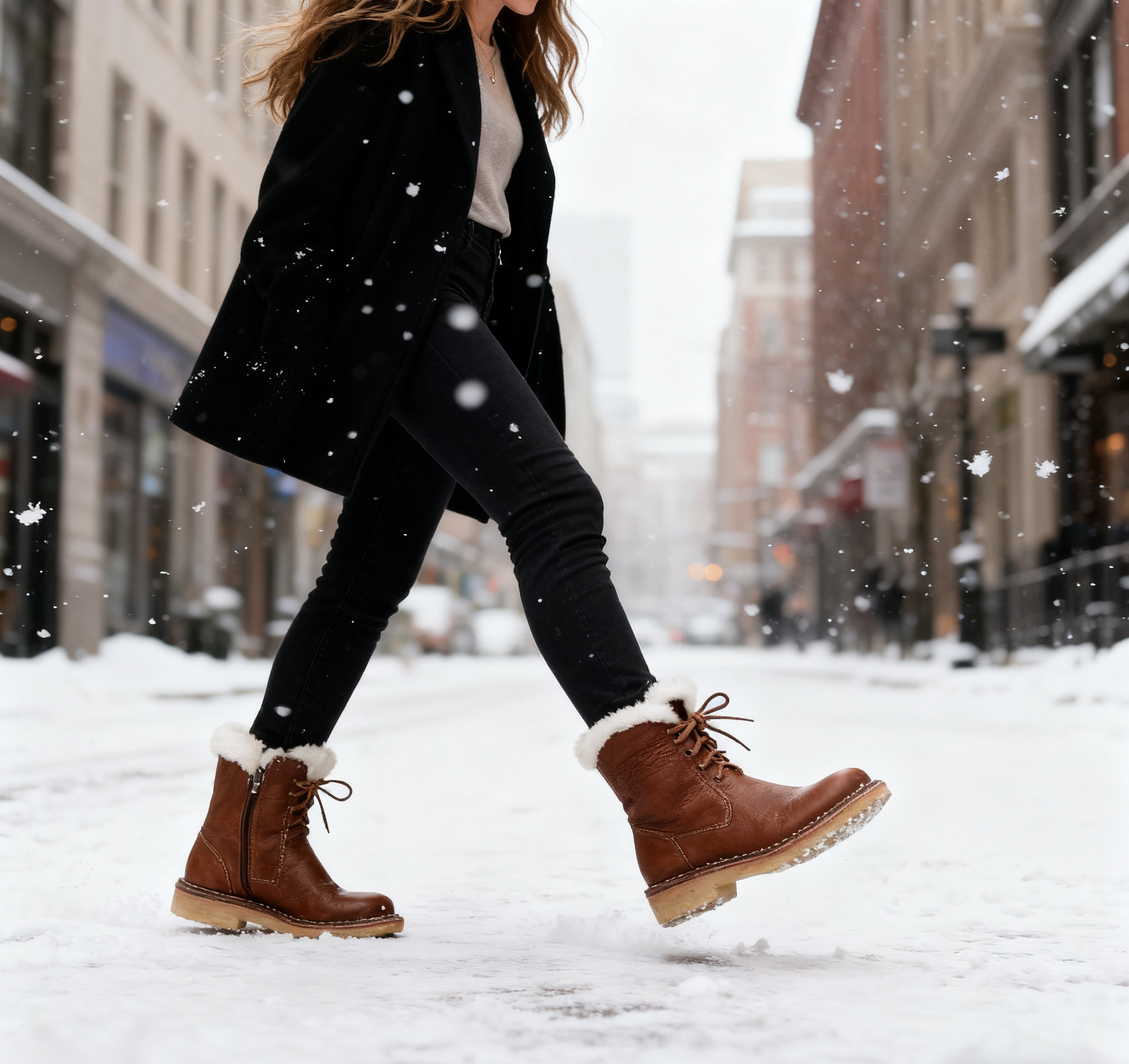 (🔥60% kedvezmény ma - ne hagyja ki ezt a lehetőséget) ⏰ - Puha és kényelmes vintage báránybőr csizma (lábboltozat-támasz - megkönnyíti a járást)