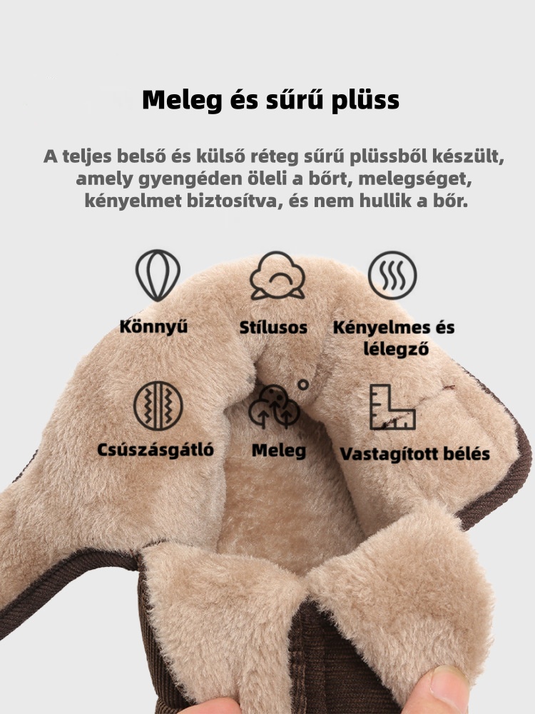 (🔥60% kedvezmény ma - ne hagyd ki!)⏰ Ergonomikus - Puha és kényelmes gyapjú meleg cipő (lábboltozat-támasztással - megkönnyítve a járást)