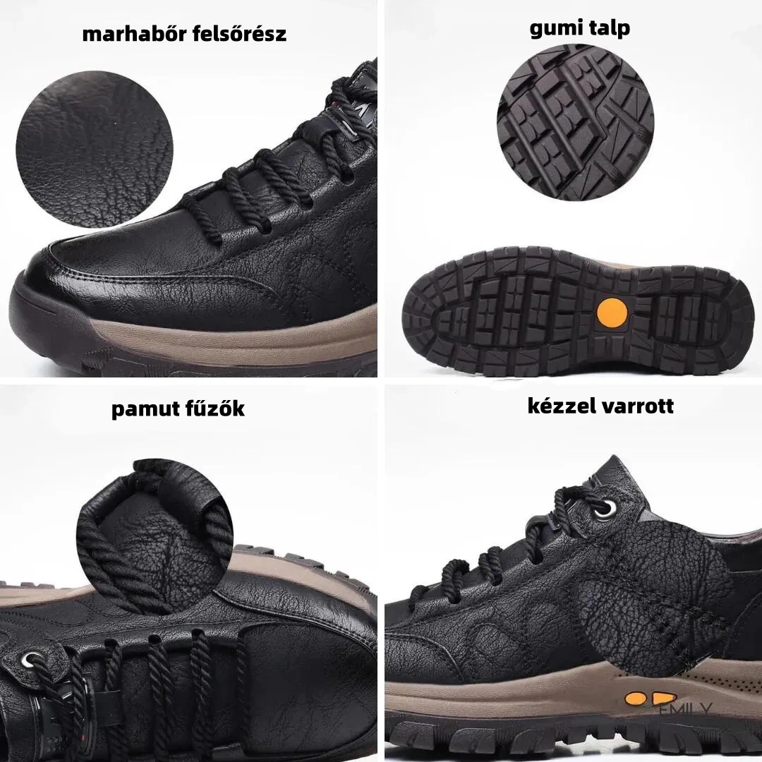 【🎁60% kedvezmény ma - Ne hagyja ki】Ergonómiailag tervezett ausztrál bőr ortopéd cipők - Kiváló minőségű bőr + kézzel varrott 👞