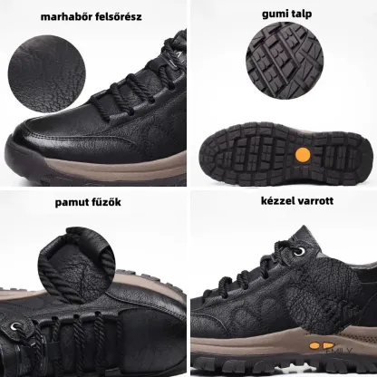 【🎁60% kedvezmény ma - Ne hagyja ki】Ergonómiailag tervezett ausztrál bőr ortopéd cipők - Kiváló minőségű bőr + kézzel varrott 👞