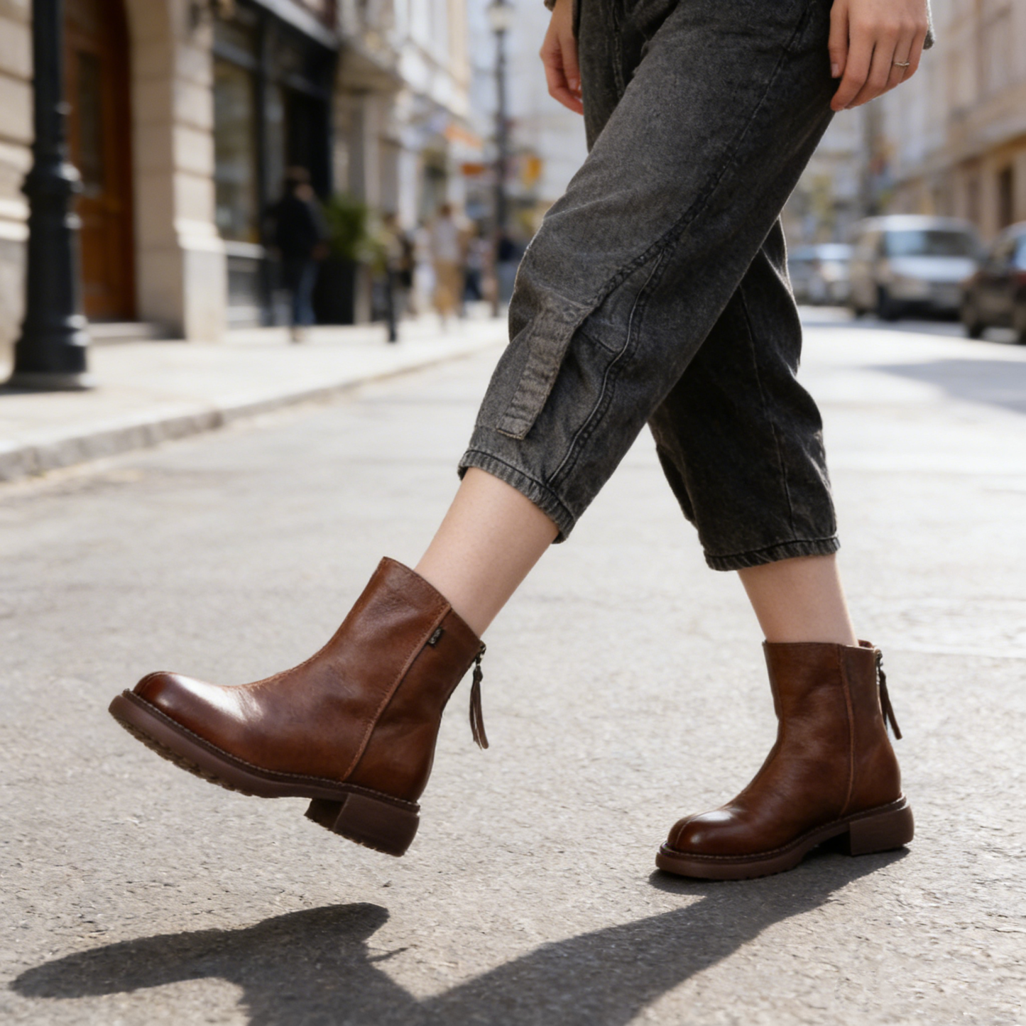 (🔥60% kedvezmény ma - ne maradj le!) ⏰ - APEAXA® márka - puha és kényelmes ortopéd bokacsizma ✅ (enyhíti a lábfájdalmat)