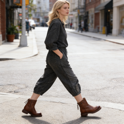 (🔥60% kedvezmény ma - ne maradj le!) ⏰ - APEAXA® márka - puha és kényelmes ortopéd bokacsizma ✅ (enyhíti a lábfájdalmat)