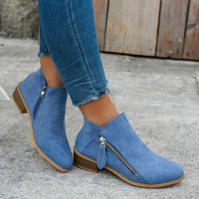 【🔥Ma 60% kedvezmény - ne maradj le】🔥Kényelmes, magas szárú velúr alkalmi cipők✅Lábtámasz és extra kényelem