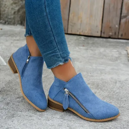 【🔥Ma 60% kedvezmény - ne maradj le】🔥Kényelmes, magas szárú velúr alkalmi cipők✅Lábtámasz és extra kényelem