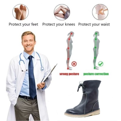 🎁[50% kedvezmény ma – ne hagyd ki] Ergonomikus kialakítású ortopéd cipő - kiváló minőségű bőr + téli gyapjú bélés + kézzel varrott 👞