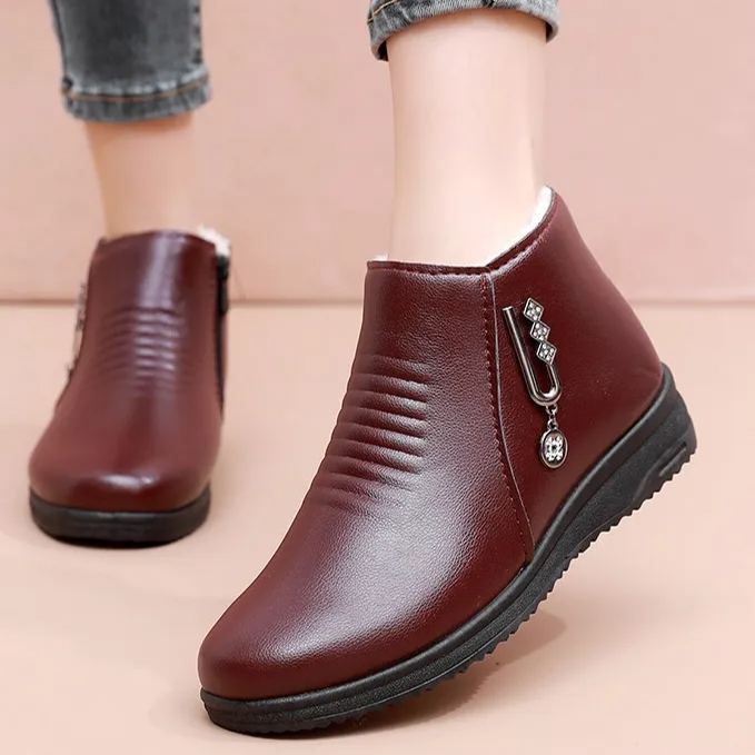 (🔥Ma 50% kedvezménnyel - ne hagyd ki ezt a lehetőséget) ⏰ - Puha és kényelmes, eredeti gyapjú női bőr cipő (ívtámasz - megkönnyíti a járást)