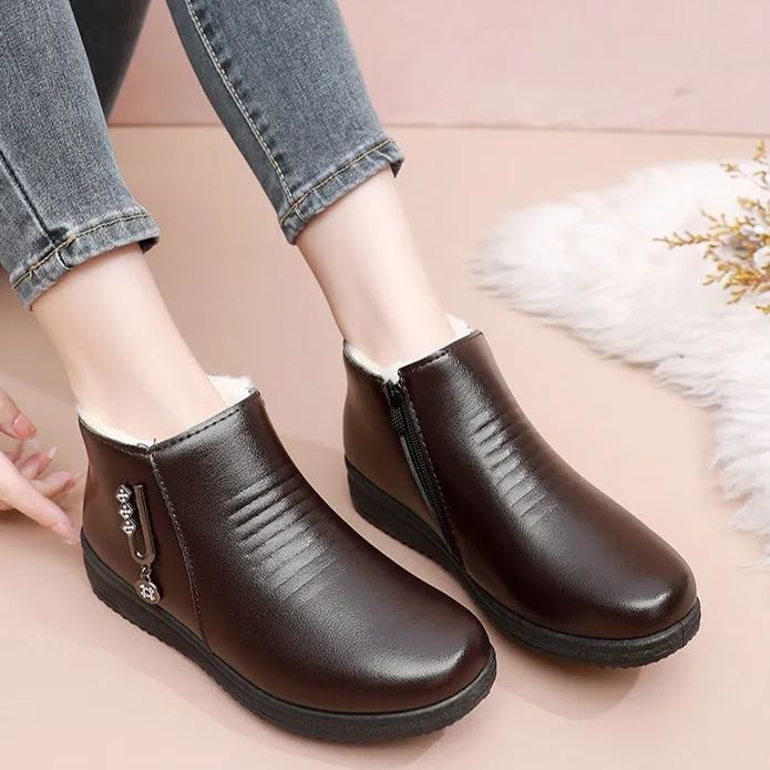 (🔥Ma 50% kedvezménnyel - ne hagyd ki ezt a lehetőséget) ⏰ - Puha és kényelmes, eredeti gyapjú női bőr cipő (ívtámasz - megkönnyíti a járást)