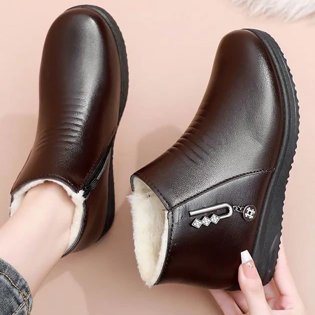 (🔥Ma 50% kedvezménnyel - ne hagyd ki ezt a lehetőséget) ⏰ - Puha és kényelmes, eredeti gyapjú női bőr cipő (ívtámasz - megkönnyíti a járást)