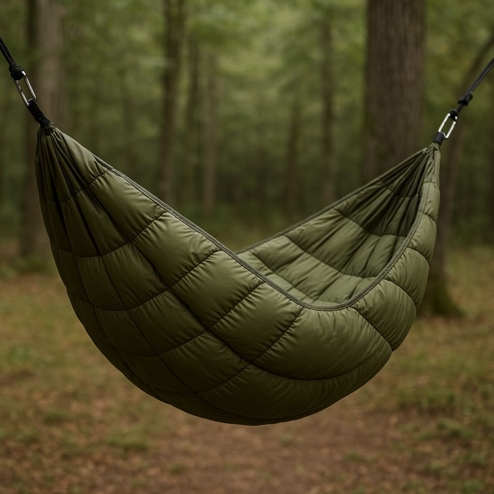 Hängematte Olivgrün Polyester 260x140 cm-Domovzeleny