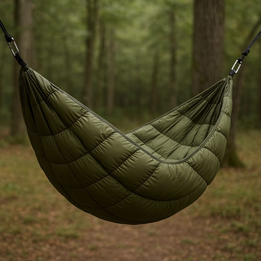 Hängematte Olivgrün Polyester 260x140 cm-Domovzeleny