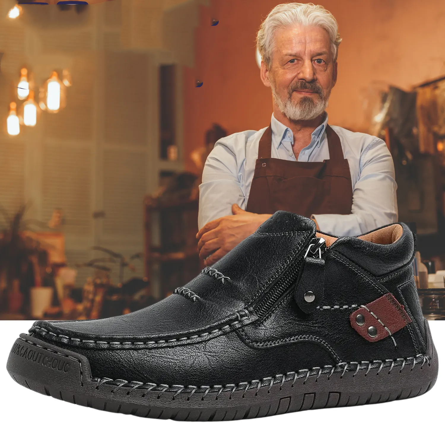 ⏰Limited Time Sale 70% OFF-Men’s Handmade Premium Leather Slip