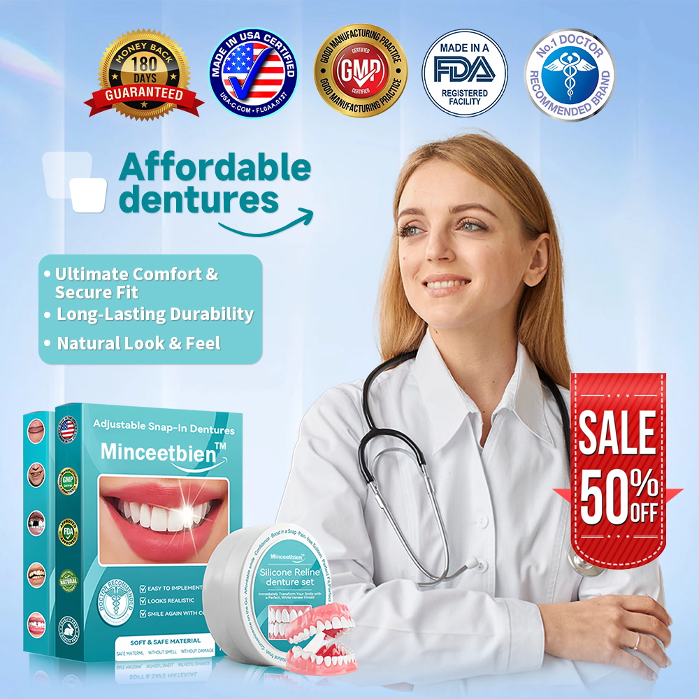 Minceetbien™🗽 Silicone Reline Denture Set (⏰Limited Time 80% Off - Last 30 Minutes ⏰)