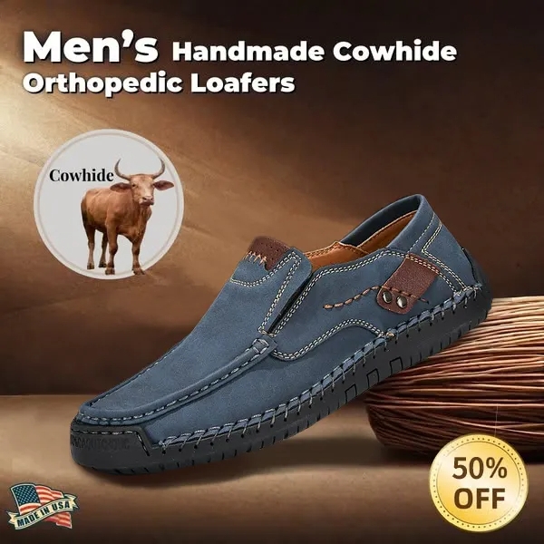 Last Day 70% OFF🔥Men's Genuine Calfskin Leather Slip-On Loafers