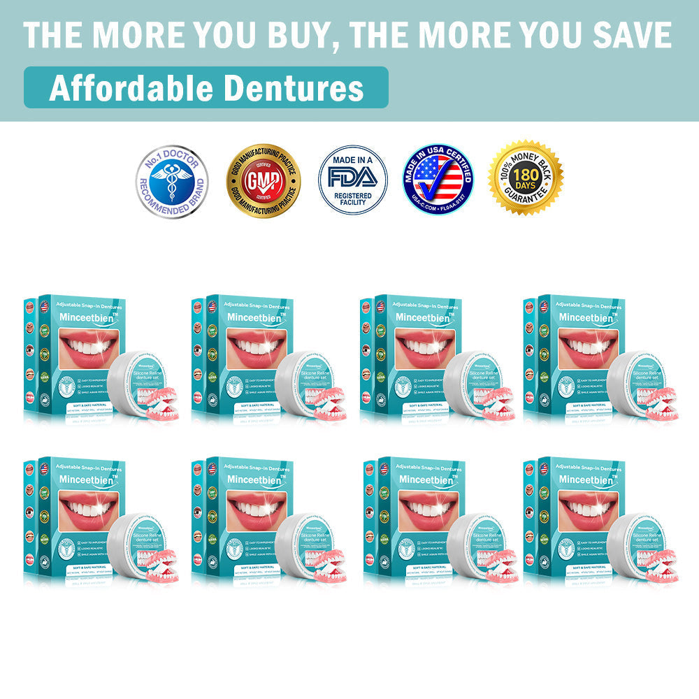 Minceetbien™🗽 Silicone Reline Denture Set (⏰Limited Time 80% Off - Last 30 Minutes ⏰)