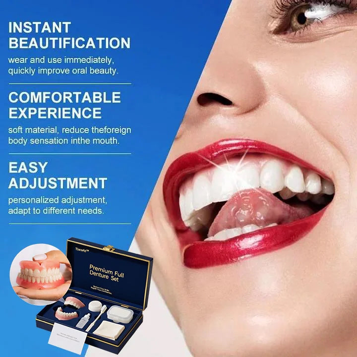 🔥Ends Today: 70% OFF!(Affordable Beauty🧏‍♀️🧏‍♂️)--Tiworld™ --Advanced Customized Full Denture Set🦷