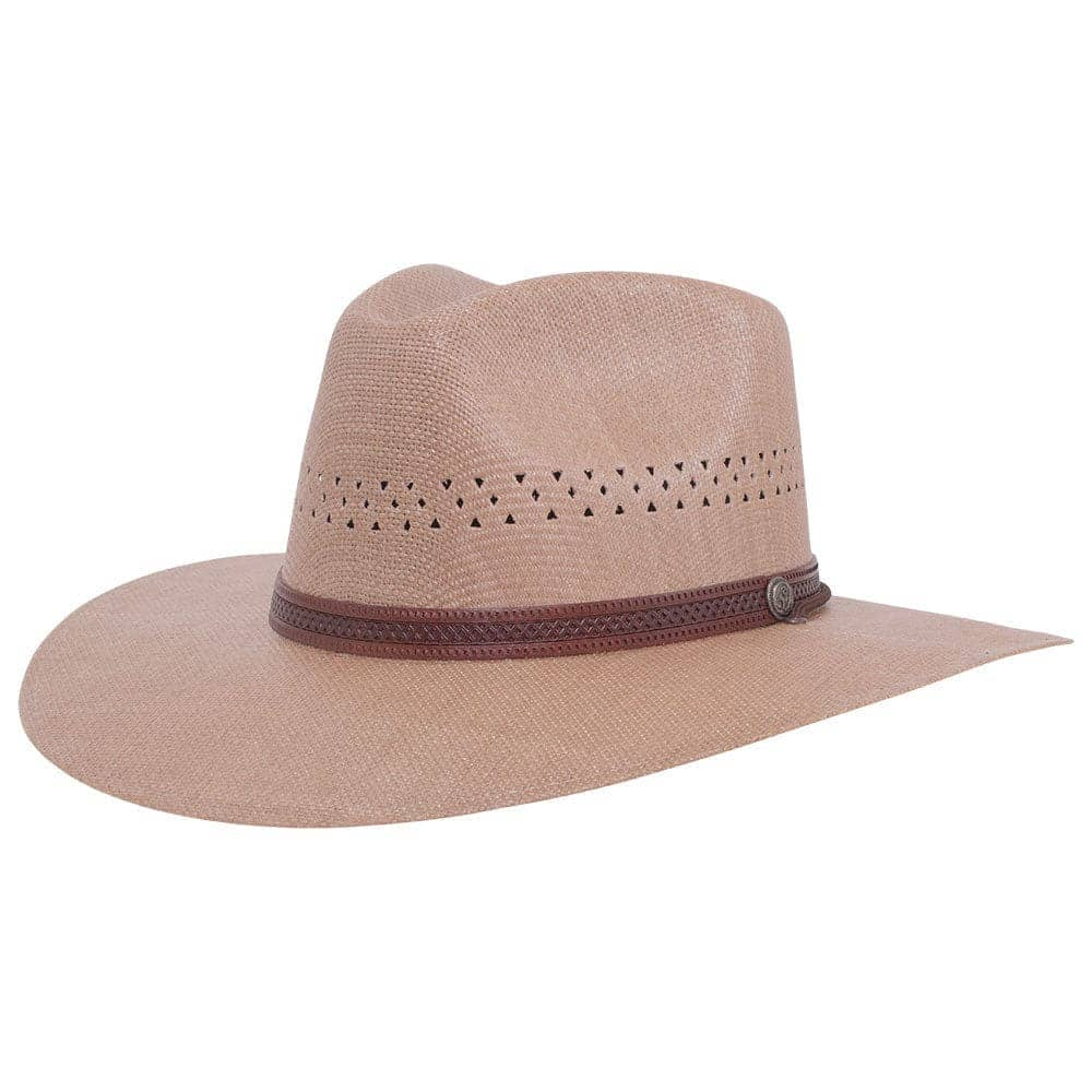 Barnett | Mens Wide Brim Firm Straw Sun Hat