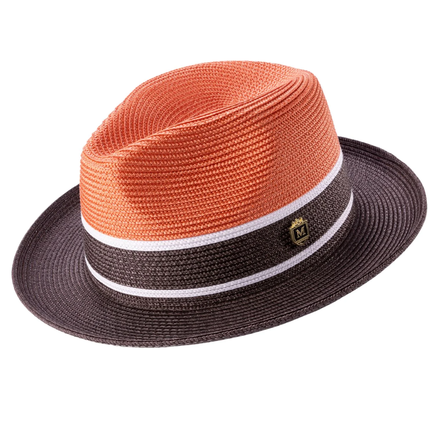 Color Block Fedora Straw Hat