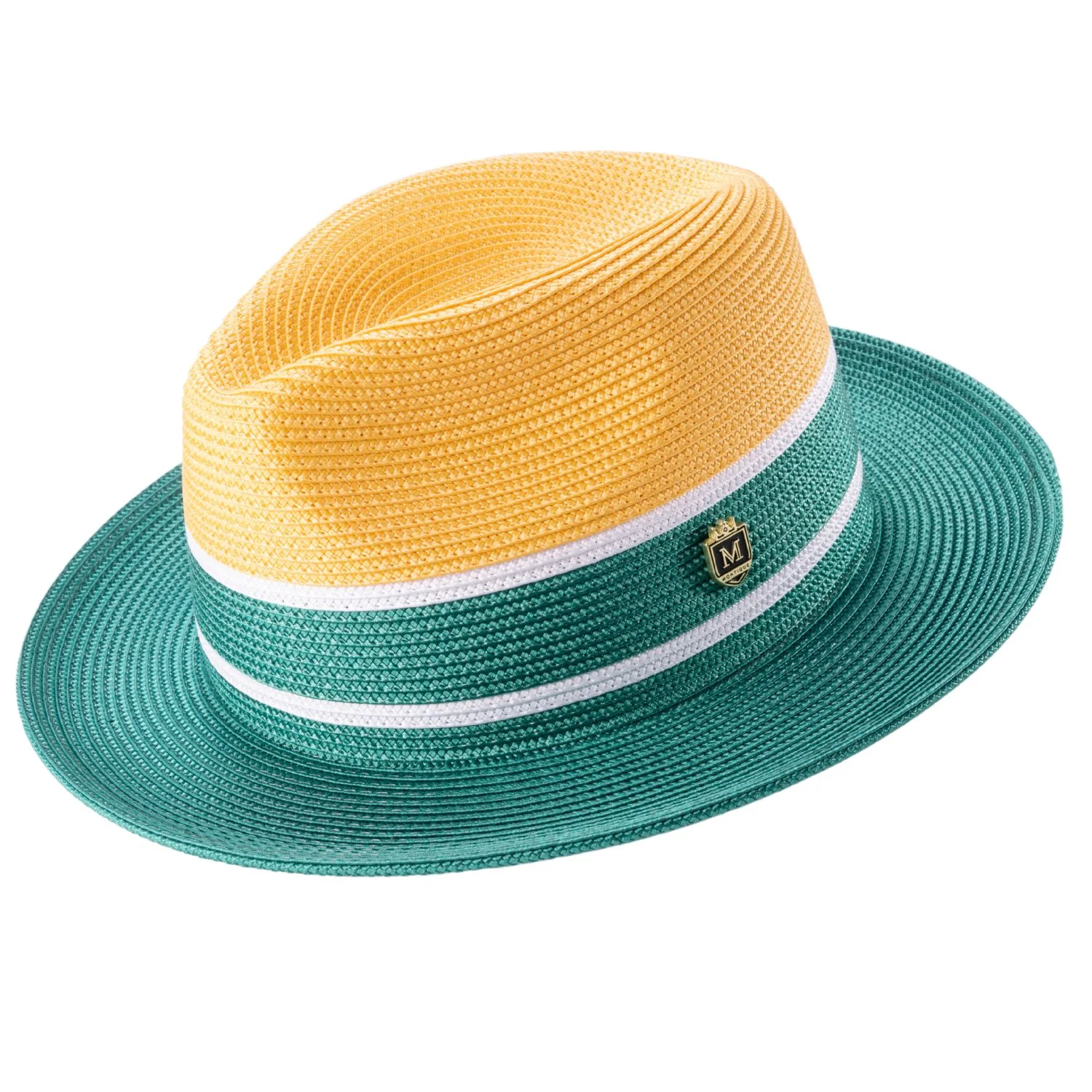 Color Block Fedora Straw Hat