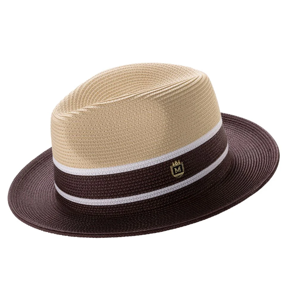 Color Block Fedora Straw Hat