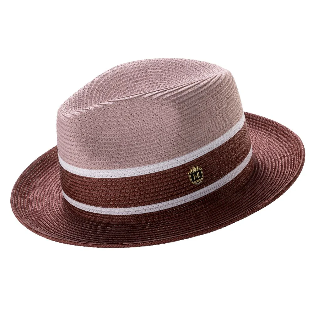 Color Block Fedora Straw Hat