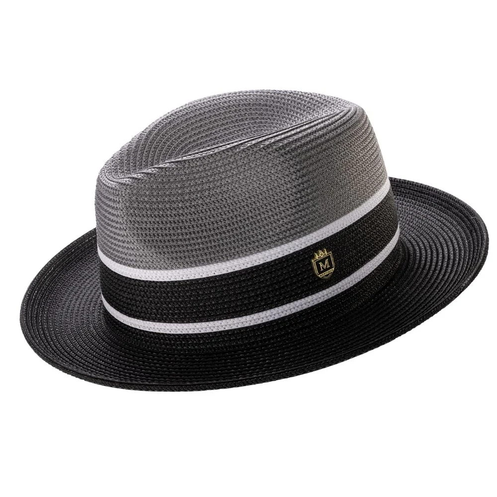 Color Block Fedora Straw Hat