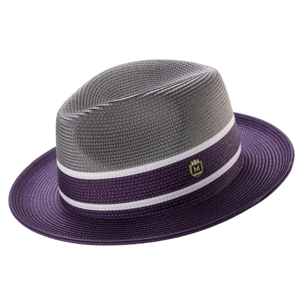 Color Block Fedora Straw Hat