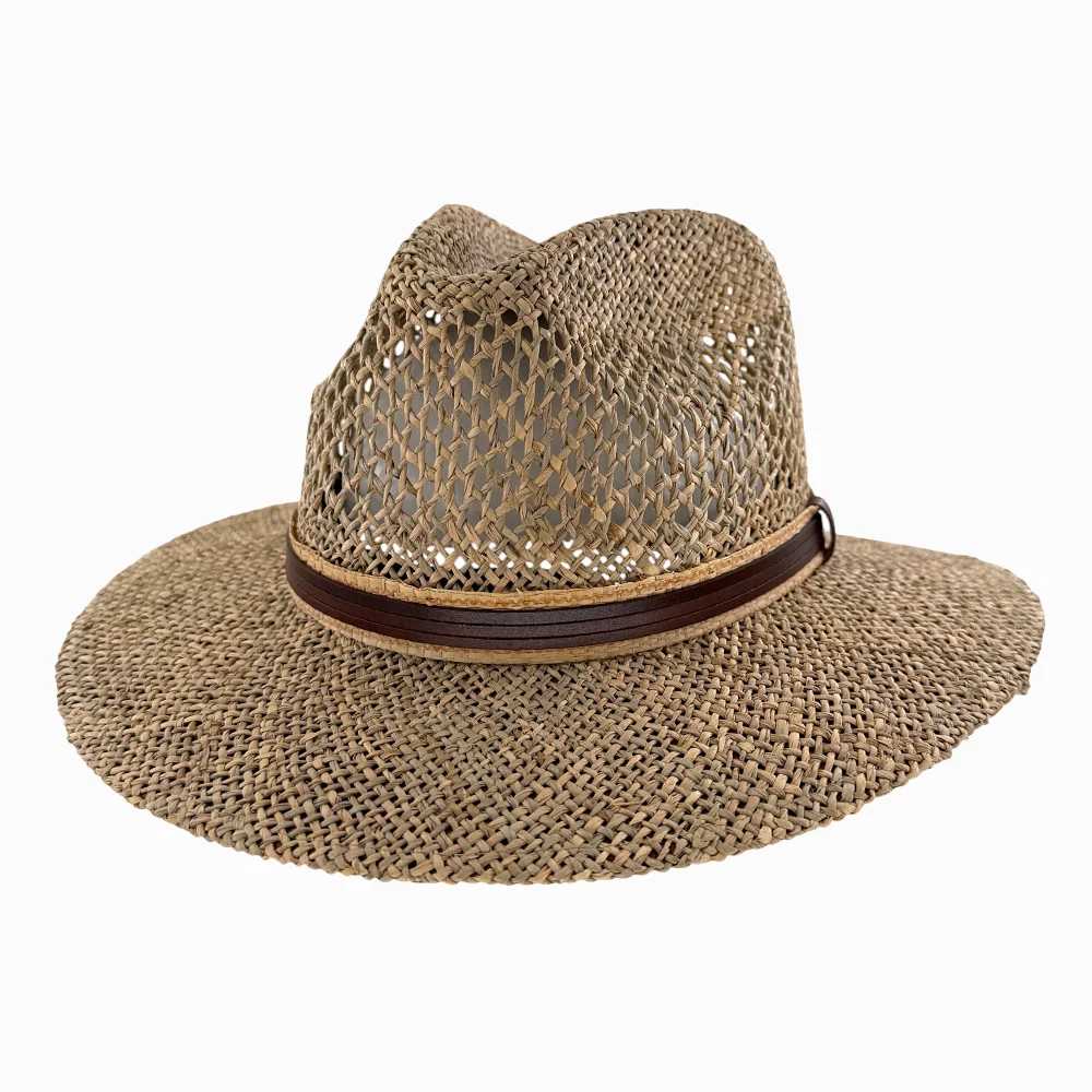 Mens Seagrass Straw Sun Hat