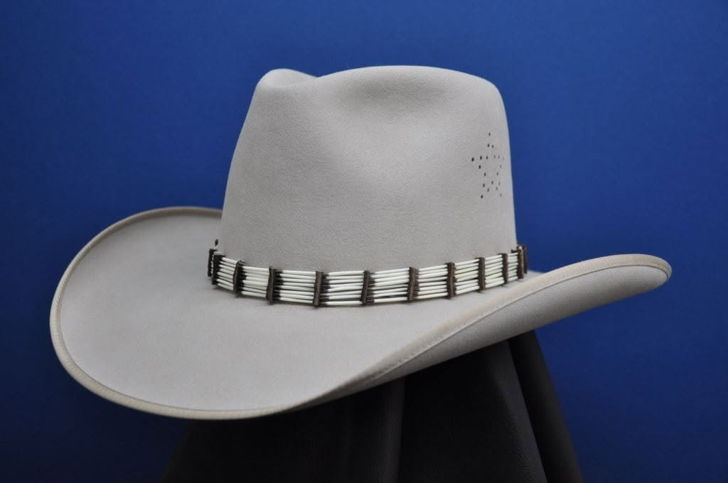Ivory Horizon Beaded Cowboy Hat
