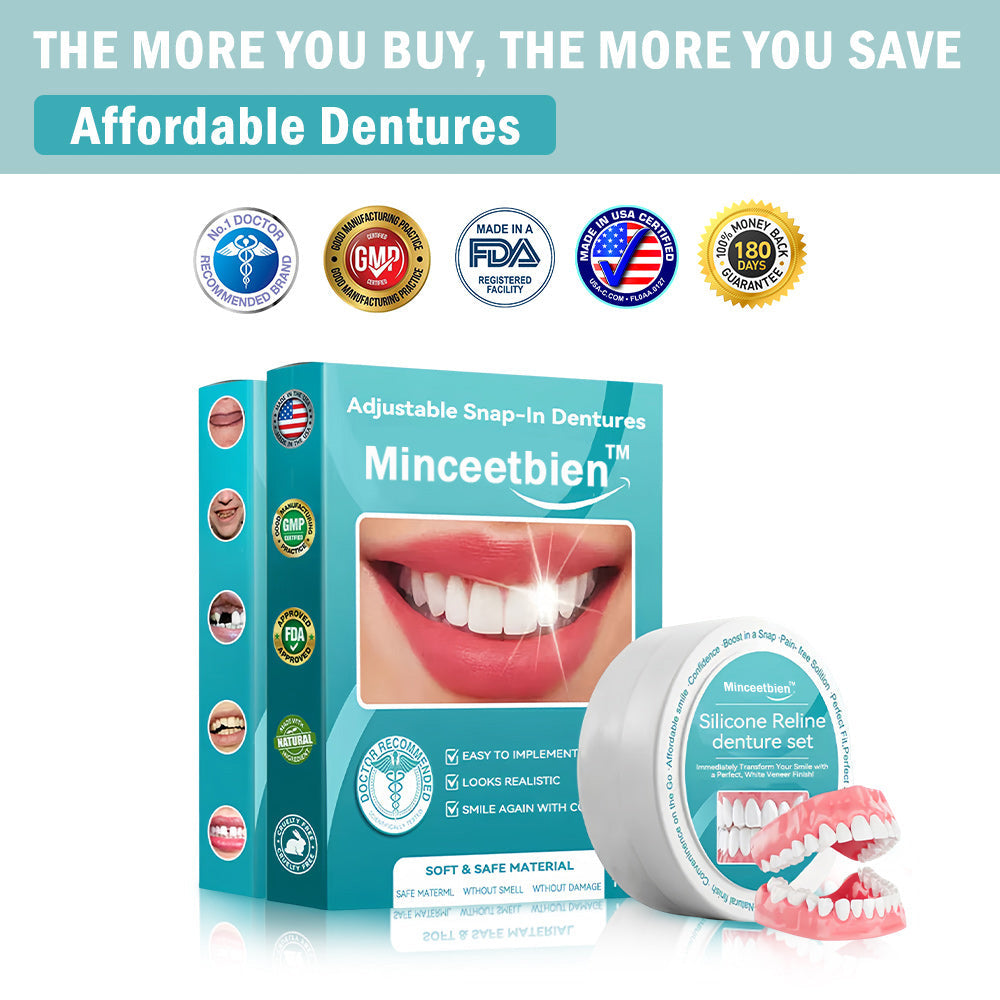 Minceetbien™🗽 Silicone Reline Denture Set (⏰Limited Time 80% Off - Last 30 Minutes ⏰)