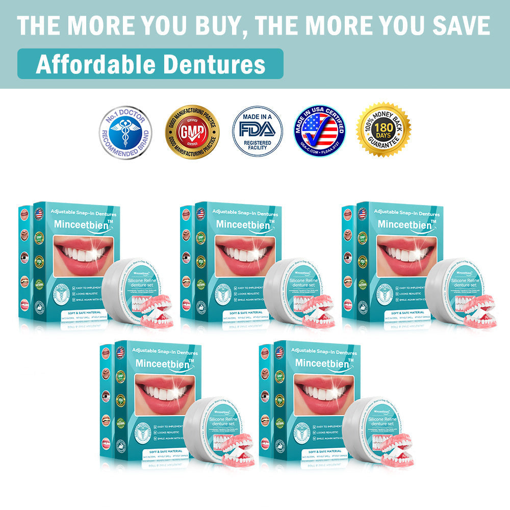 Minceetbien™🗽 Silicone Reline Denture Set (⏰Limited Time 80% Off - Last 30 Minutes ⏰)