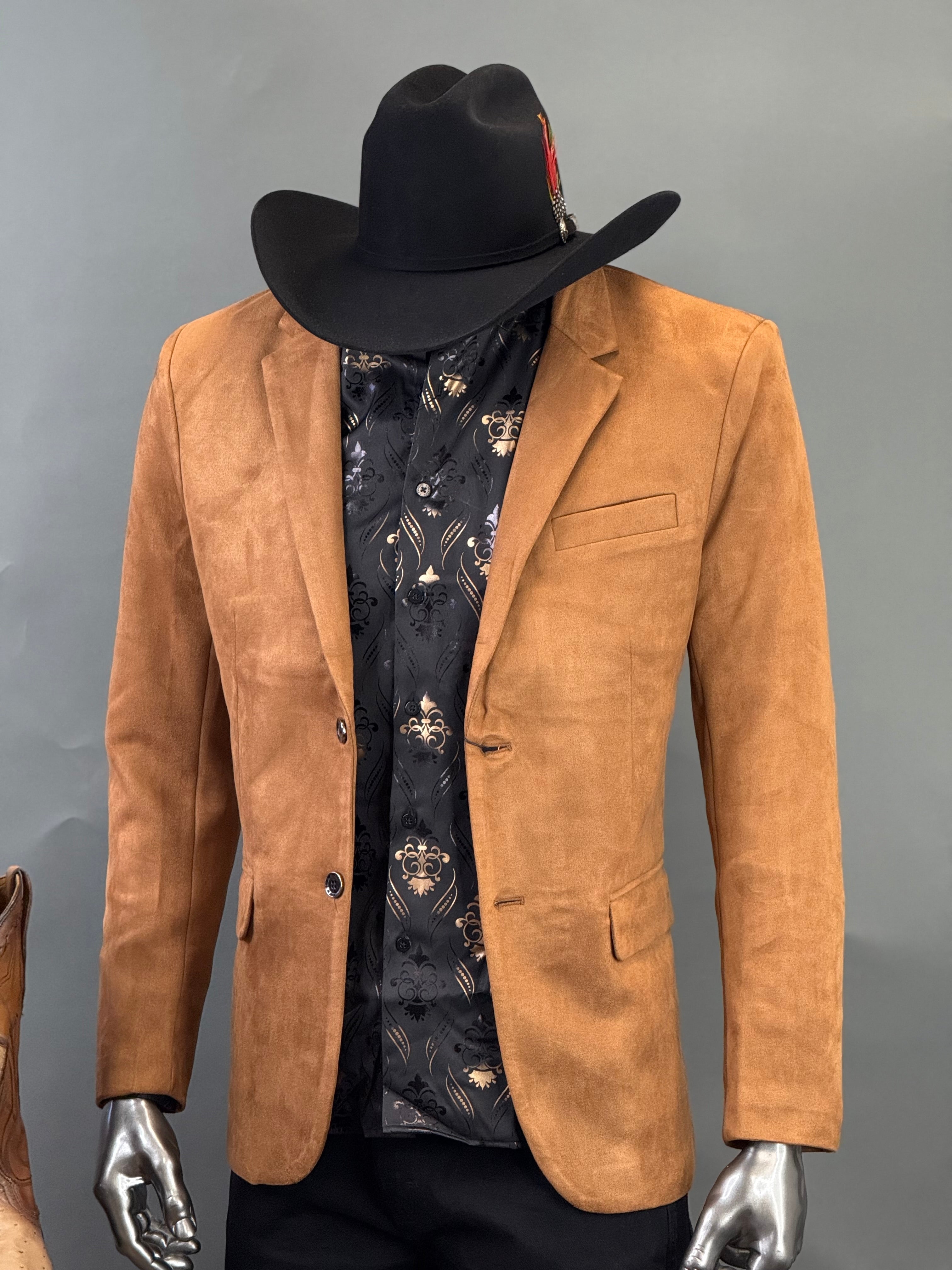 PLATINI CAMEL GAMUZA SUEDE BLAZER