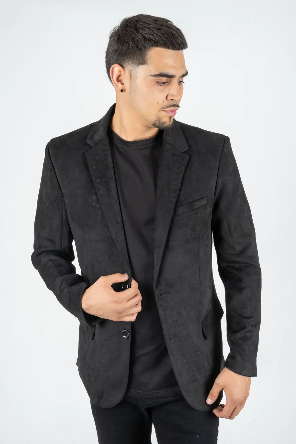 PLATINI BLACK GAMUZA SUEDE BLAZER
