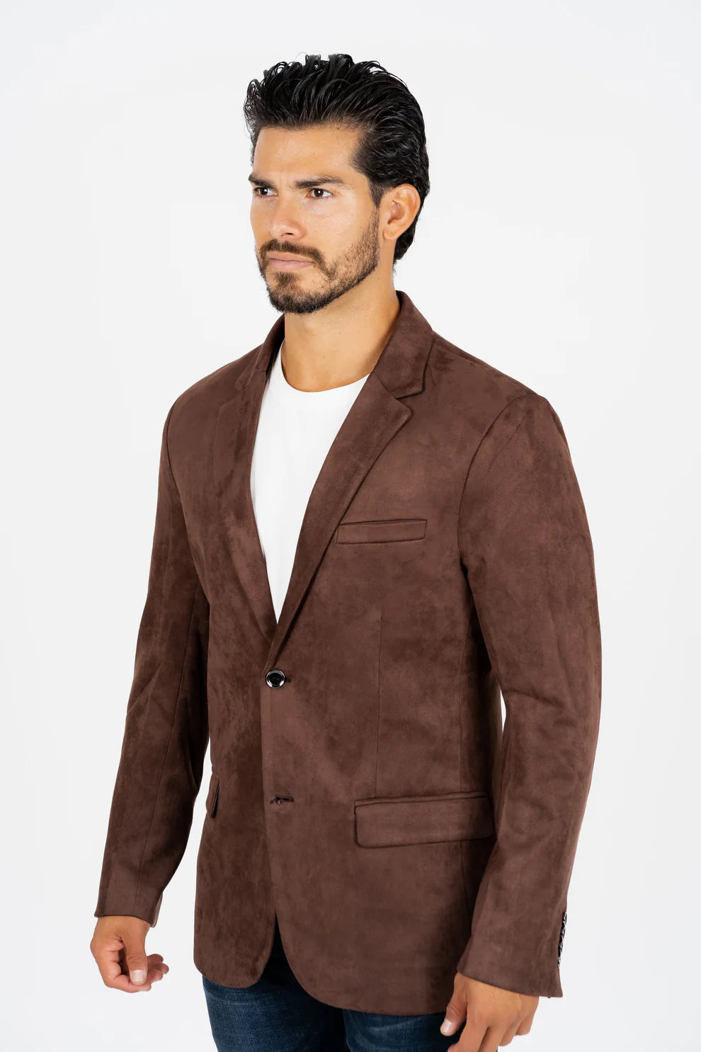 PLATINI CHOCOLATE BROWN GAMUZA SUEDE BLAZER