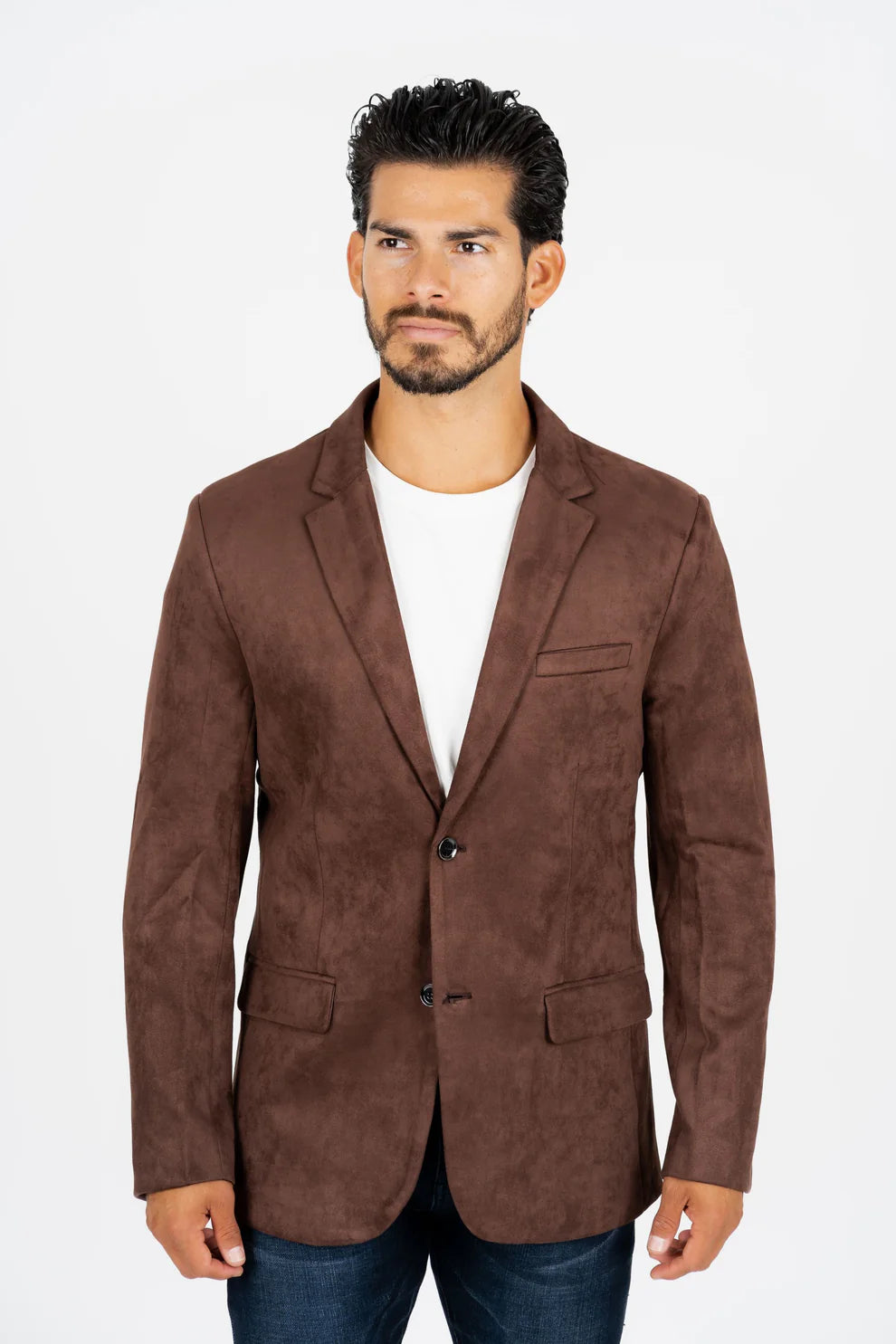 PLATINI CHOCOLATE BROWN GAMUZA SUEDE BLAZER